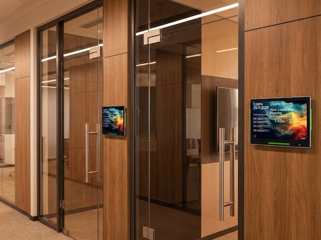 Customized UI on Door Tablet Displays outside Meeting Rooms