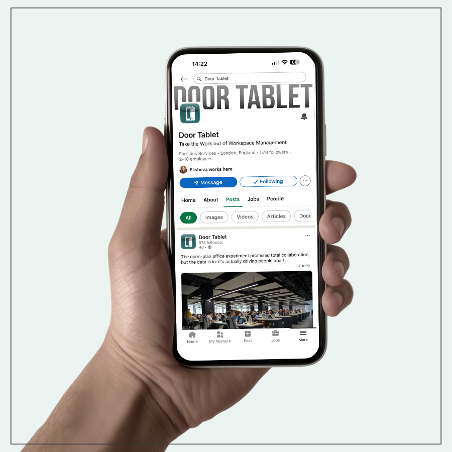 Door Tablet LinkedIn Page