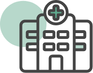 Health care digital signage icon for doctor's information and wayfinding