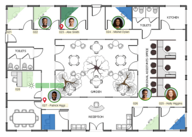 Door Tablet BOOKER Floor Plan View