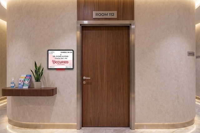 Door Tablet Conference Schedule Displays