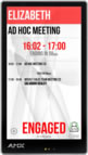 DT-AMX50 5-inch Android device for room scheduling