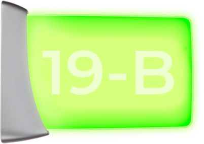 Room availability status indicator, wall mount 