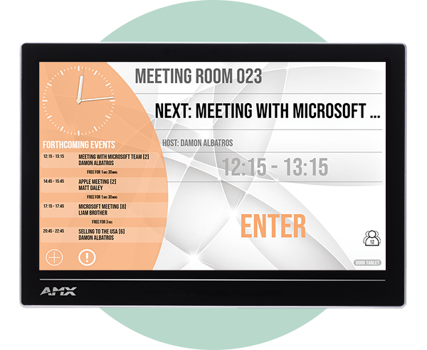 DT-AMX10 10.1-inch Android device for room scheduling