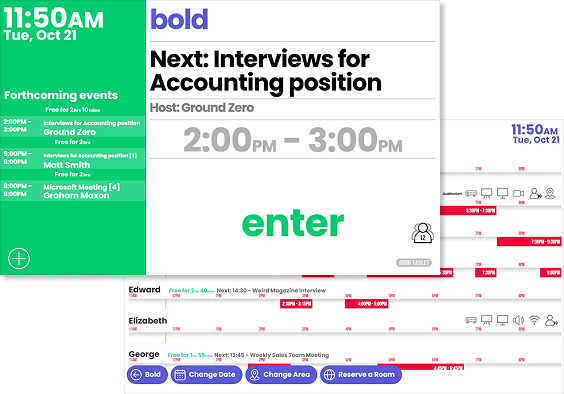 Bold Door Tablet room display theme