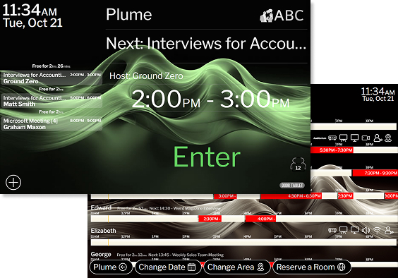 Plume Door Tablet room display theme
