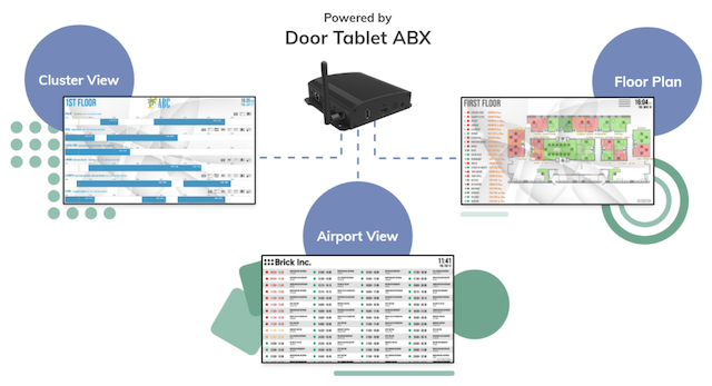 Door Tablet Wayfinding Displays powered by Door Tablet ABX