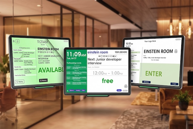 Door Tablet Conference Schedule Displays