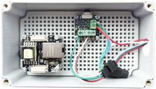 Remote LED indicator showing room or area status
