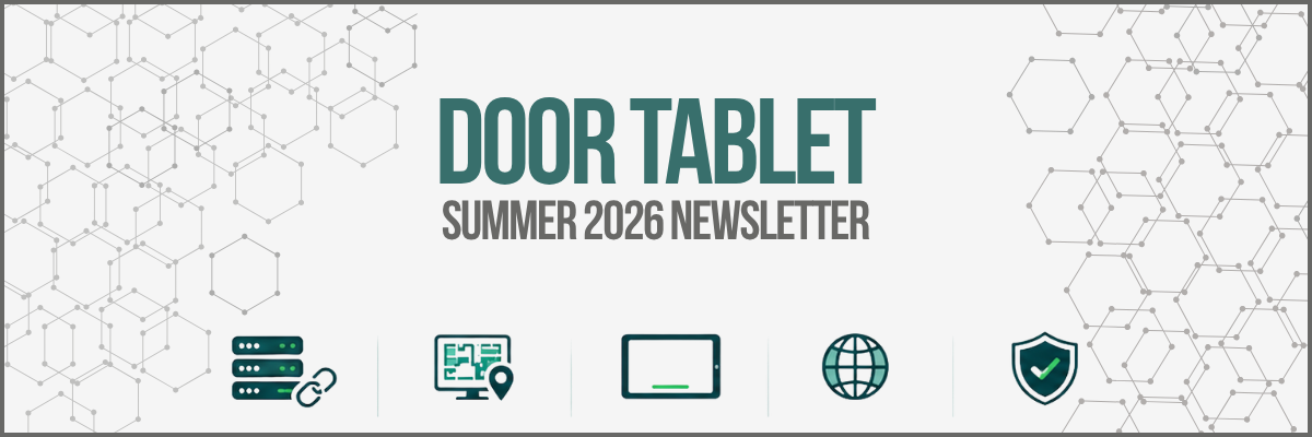 Door Tablet Summer 2026 Newsletter Banner