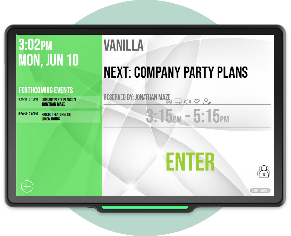 DT-SL 10.1-inch Android device for room scheduling