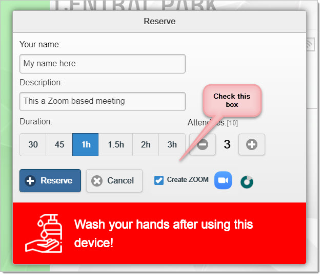 When creating ad-hoc meetings from the tablet, you may wish to invite someone to join you who is not in the office. Door Tablet allows you to do so easily: